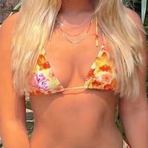 Blackbough Floral Bikini Top